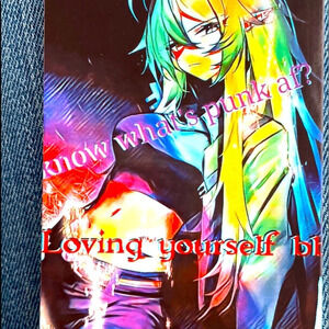 "loving yourself; punk AF" sticker